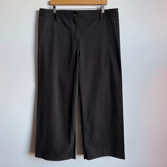 NWT BANANA REPUBLIC High-rise, Wide-leg, Light-weight Stretch-Cotton Pants - Picture 1 of 8